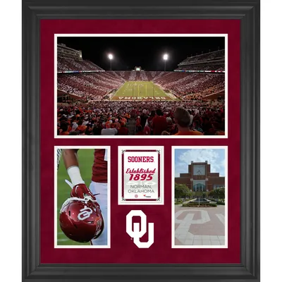 Oklahoma Sooners Fanatics Authentic Framed 20" x 24" Gaylord Family-Oklahoma Memorial Stadium 3-Opening Collage