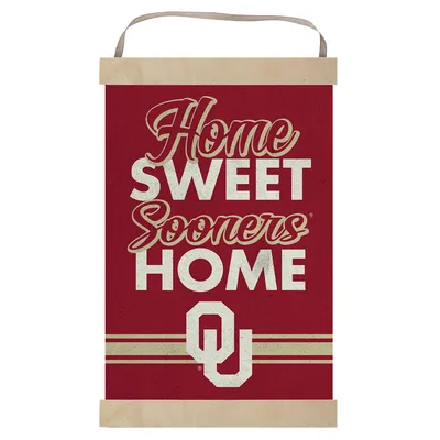 Oklahoma Sooners Home Sweet Home Banner Sign