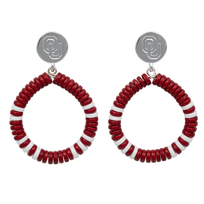 Boucles d'oreilles Raya des Sooners d'Oklahoma