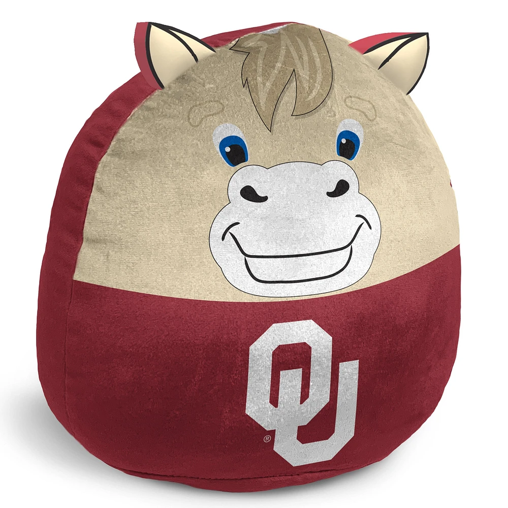 Pegasus Oklahoma Sooners Oreiller mascotte en peluche avec caractéristiques