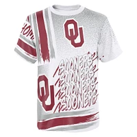 T-shirt surdimensionné blanc préscolaire Oklahoma Sooners Gametime Multi-Hit