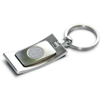 Oklahoma Sooners Curve Key Ring - Silver