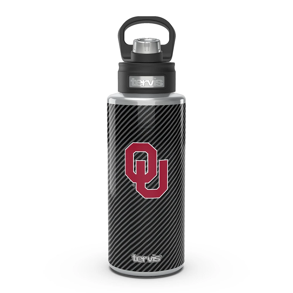 Tervis Oklahoma Sooners 32oz. Carbon Fiber Wide Mouth Water Bottle