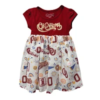 Toddler Wes & Willy  Crimson Oklahoma Sooners Vault Princess Dress