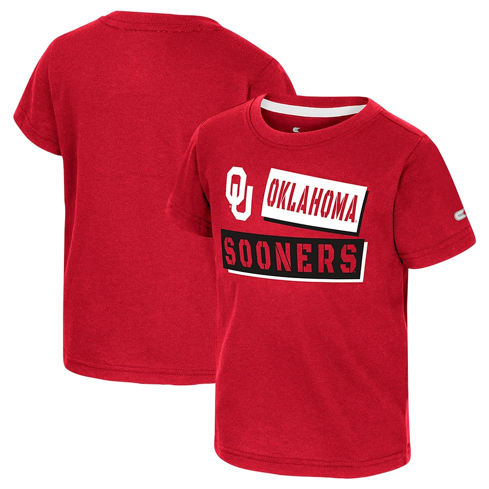 T-shirt pour tout-petits Colosseum Crimson Oklahoma Sooners No Vacancy