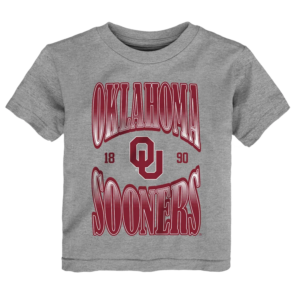 T-shirt Oklahoma Sooners Top Class gris chiné pour tout-petit