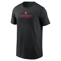 T-shirt Jordan Brand noir avec le mot-symbole de l'équipe Oklahoma Sooners pour tout-petit