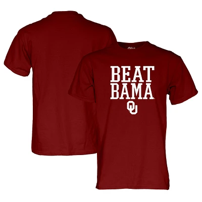 T-shirt unisexe bleu 84 Crimson Oklahoma Sooners Beat Bama Rally Call