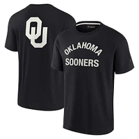 T-shirt unisexe Fanatics noir Oklahoma Sooners Elements super doux à manches courtes