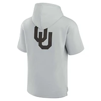 Sweat à capuche unisexe Fanatics gris Oklahoma Sooners Elements en polaire super douce manches courtes