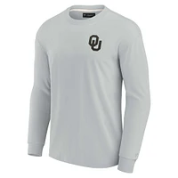 Unisex Fanatics Gray Oklahoma Sooners Elements Super Soft Long Sleeve T-Shirt