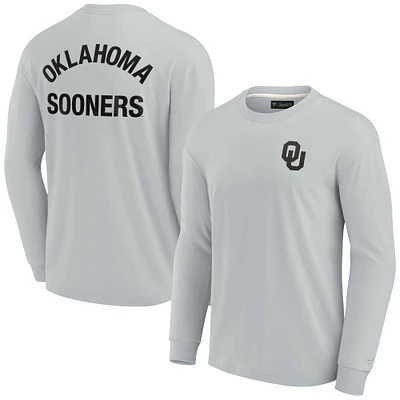 Unisex Fanatics Gray Oklahoma Sooners Elements Super Soft Long Sleeve T-Shirt