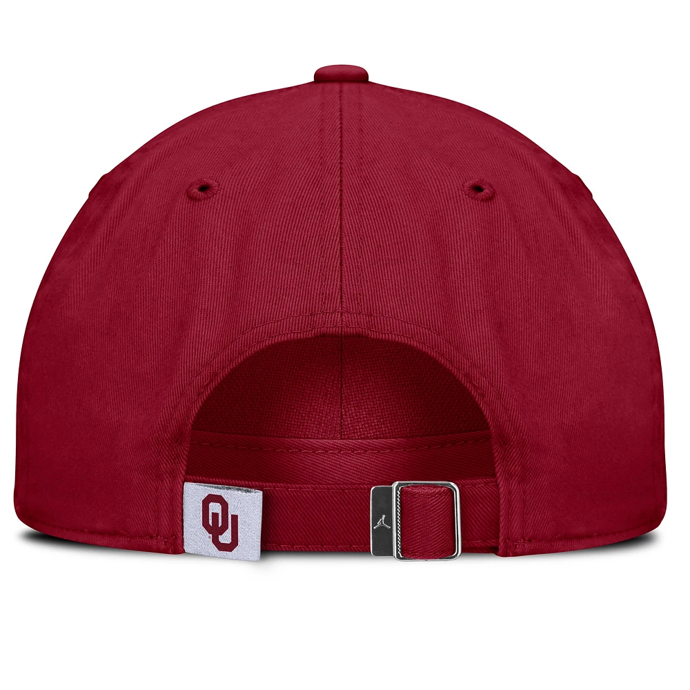 Unisex Jordan Brand Crimson Oklahoma Sooners Local Club Adjustable Hat