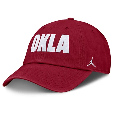 Unisex Jordan Brand Crimson Oklahoma Sooners Local Club Adjustable Hat