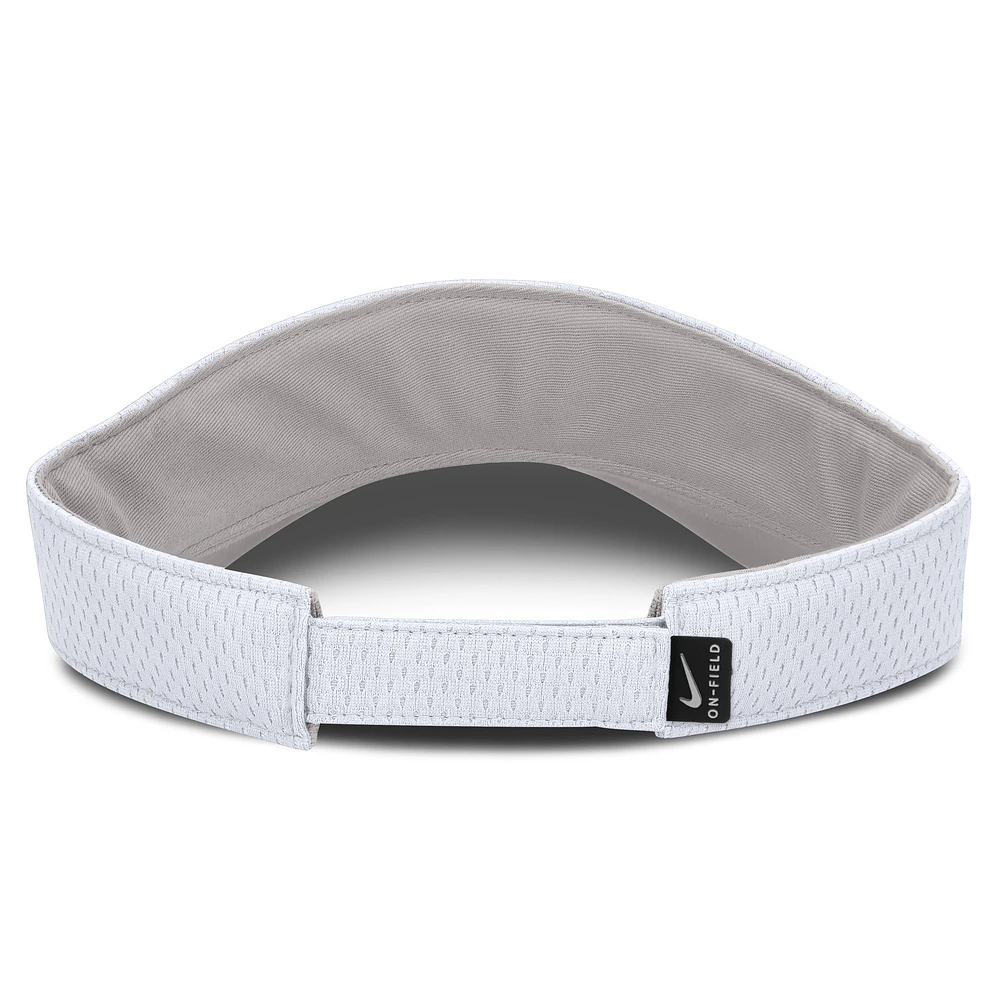 Unisex Nike White Oklahoma Sooners 2025 Dugout Softball Ace Performance Adjustable Visor