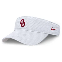 Unisex Nike White Oklahoma Sooners 2025 Dugout Softball Ace Performance Adjustable Visor