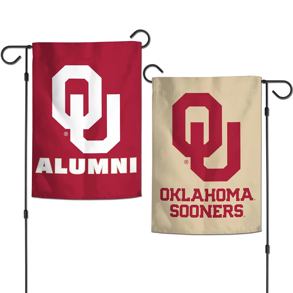 WinCraft Oklahoma Sooners Drapeau de jardin double face 30,5 x 45,7 cm