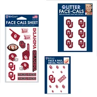 WinCraft Oklahoma Sooners 4" x 7" Waterless Tattoos Set