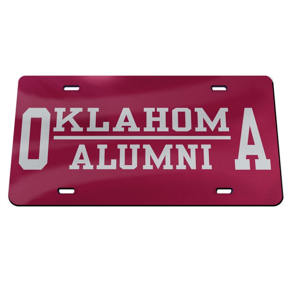 WinCraft Oklahoma Sooners Alumni Crimson License Plate