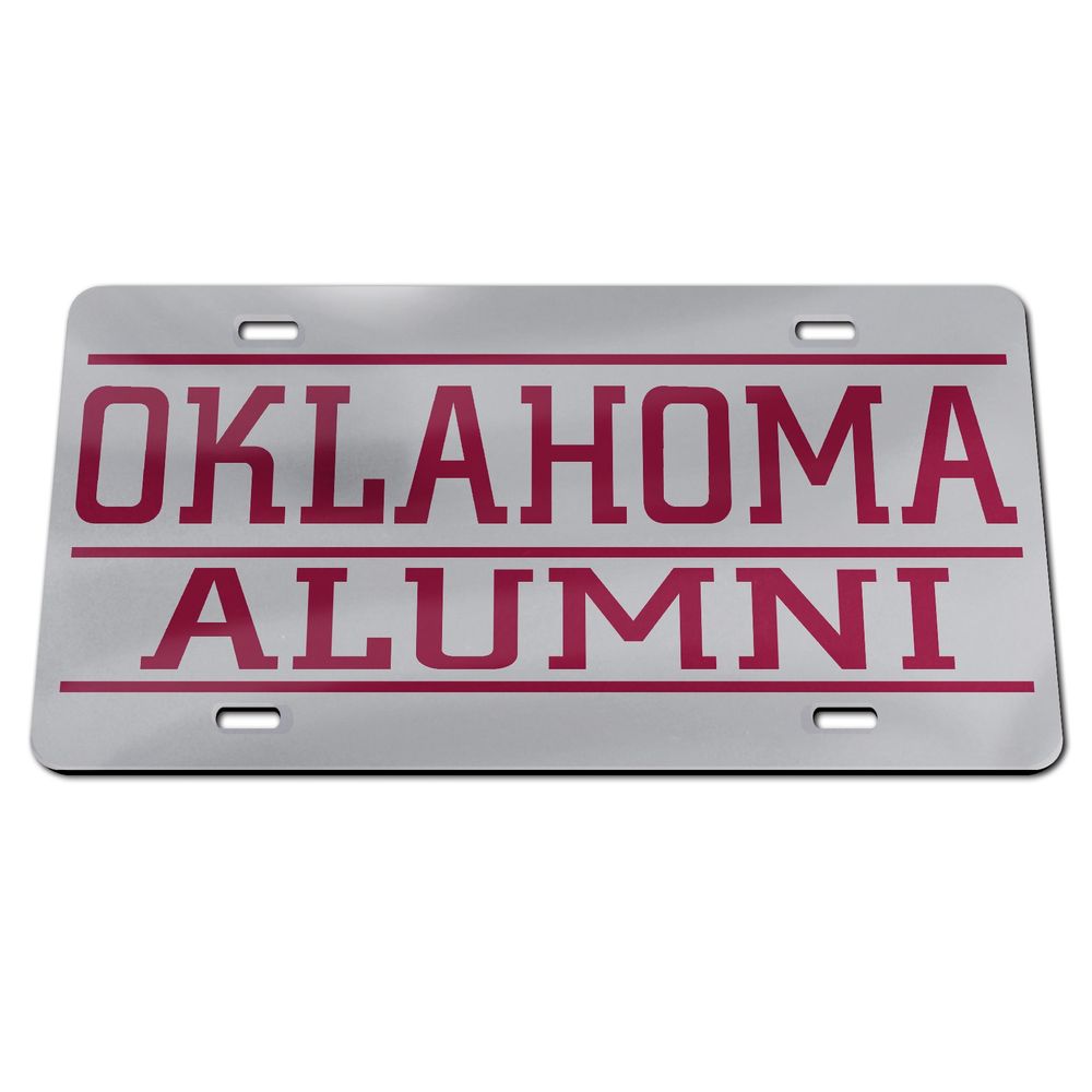 WinCraft Oklahoma Sooners Alumni Silver License Plate