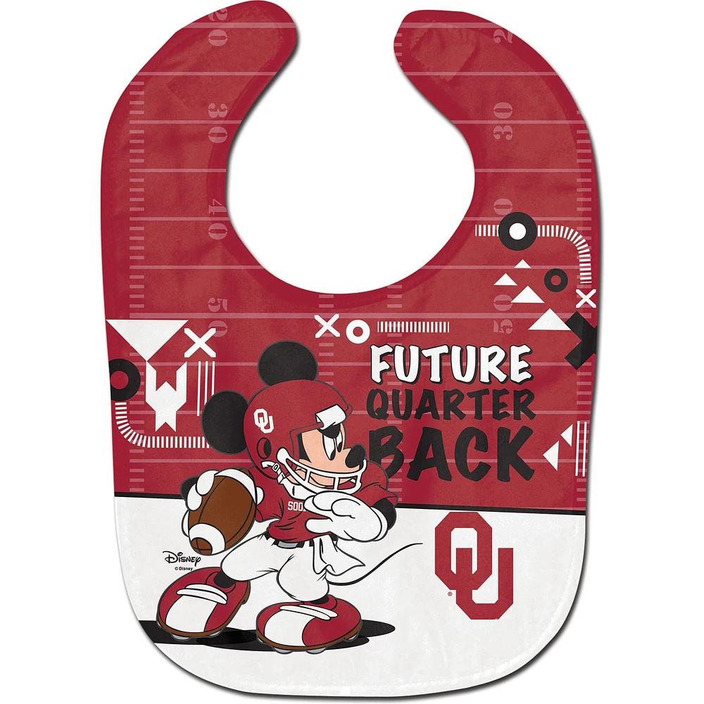 WinCraft Oklahoma Sooners Disney Mickey All Pro Baby Bib
