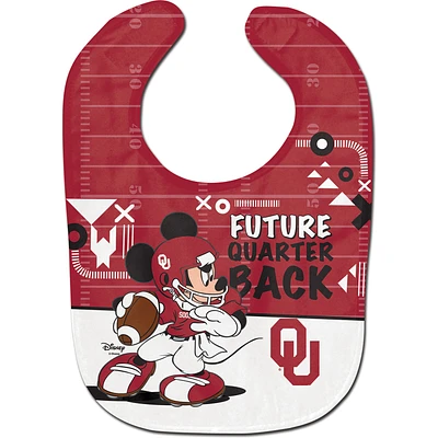 WinCraft Oklahoma Sooners Disney Mickey All Pro Baby Bib