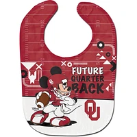 WinCraft Oklahoma Sooners Disney Mickey All Pro Baby Bib