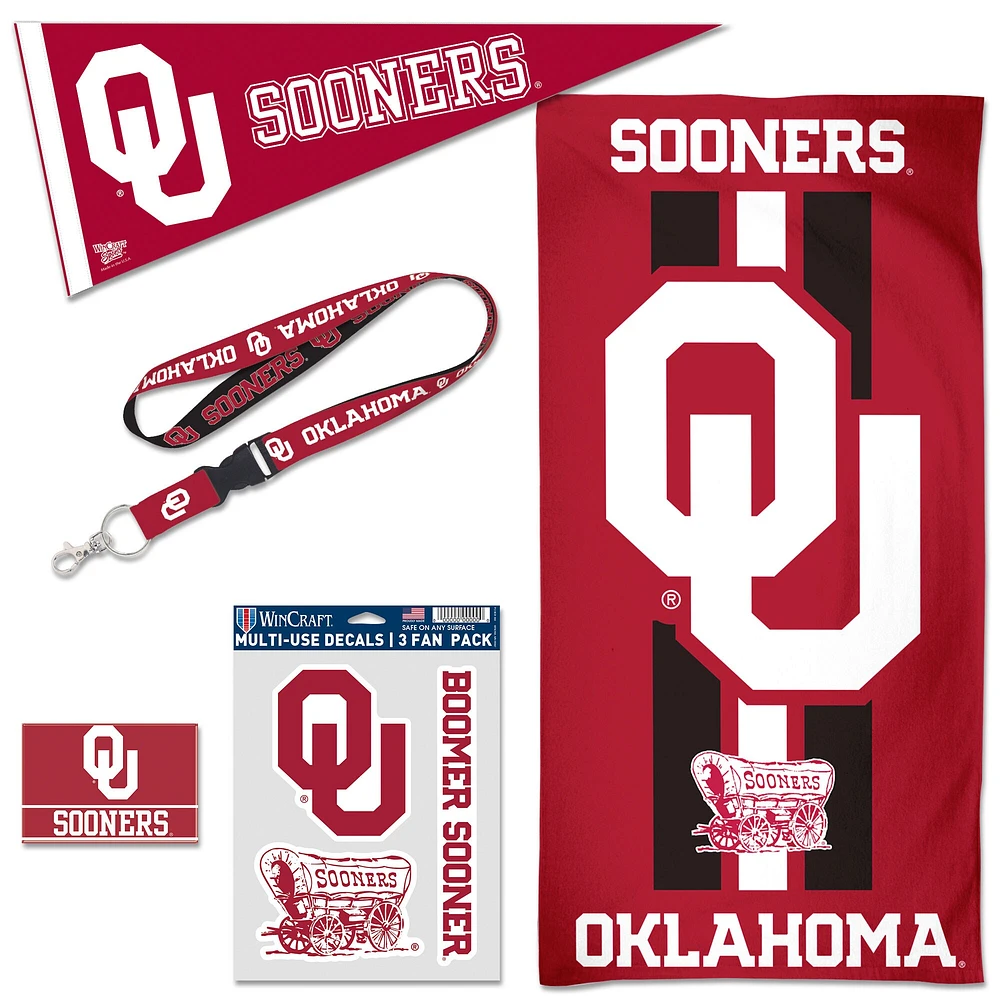 Pack d'accessoires pour ventilateurs WinCraft Oklahoma Sooners House