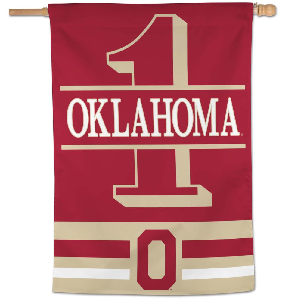 WinCraft Oklahoma Sooners Only1 28'' x 40'' Single-Sided Vertical Banner