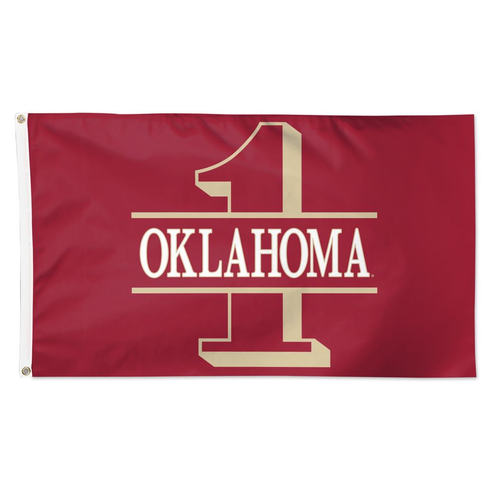 WinCraft Oklahoma Sooners Only1 3' x 5' One-Sided Deluxe Flag