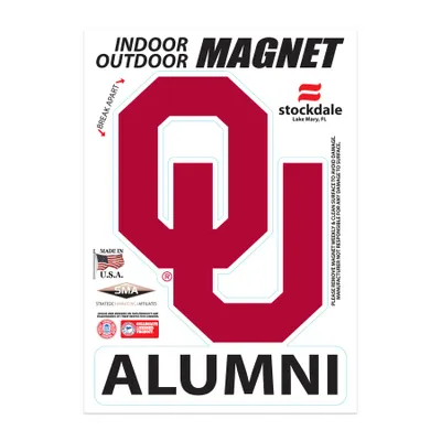 Oklahoma Sooners WinCraft Outdoor Magnet 5'' x 7'' Oklahoma Alumni