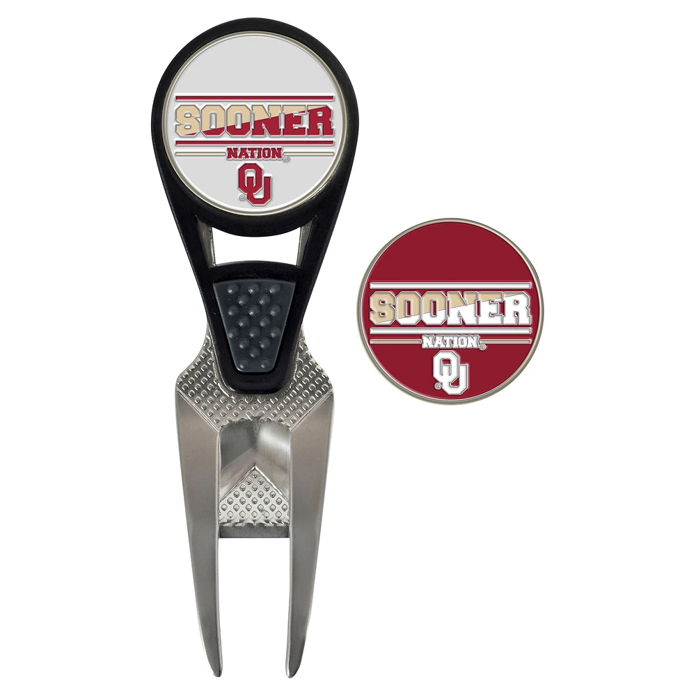 WinCraft Oklahoma Sooners Ensemble d'outils de réparation et de marqueurs de balle