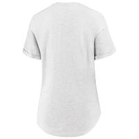 Women's Fanatics  White Oklahoma Sooners True Classics Hometown Tacked Sleeve T-Shirt