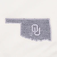 Women's Pro Standard Cream Oklahoma Sooners French Terry Boxy Cropped Pullover Crewneck