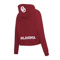 Women's Pro Standard Crimson Oklahoma Sooners Game Day Sequin Full-Zip Hooded Jacket