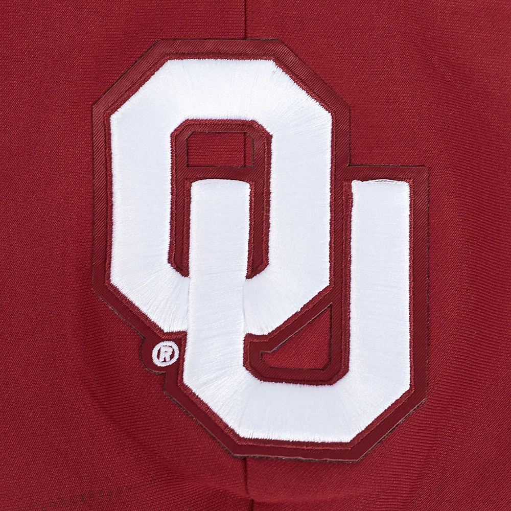 Women's Pro Standard Crimson Oklahoma Sooners Game Day Sequin Full-Zip Hooded Jacket