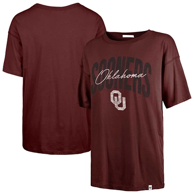 T-shirt Muse Sadie pour femme '47 Crimson des Sooners de l'Oklahoma