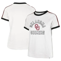 Women's '47 White Oklahoma Sooners Sweet Heat Peyton Raglan T-Shirt