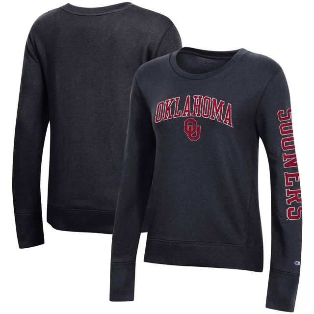 Sweat-shirt en molleton Champion Oklahoma Sooners University 2.0 noir pour femme