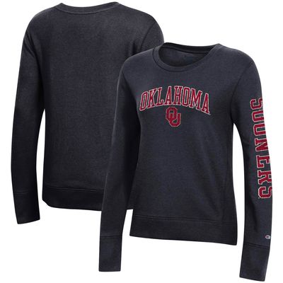 Women's Champion Black Oklahoma Sooners University 2.0 Fleece Sweatshirt