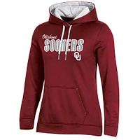 Women's Champion Crimson Oklahoma Sooners Team Pullover Hoodie