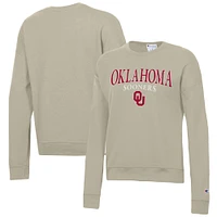 Women's Champion Tan Oklahoma Sooners Powerblend Pullover Sweatshirt