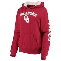 Women's Colosseum Crimson Oklahoma Sooners Loud and Proud Pullover Hoodie