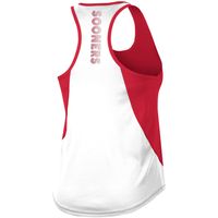 Women's Colosseum Crimson Oklahoma Sooners Sachs 2-Hit Scoop Neck Racerback Tank Top