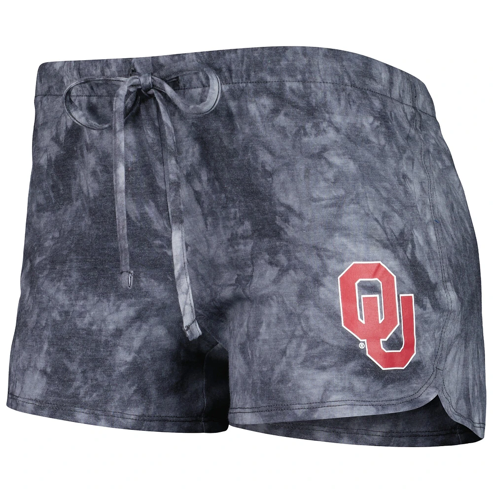 Concepts Sport Charcoal Oklahoma Sooners Billboard Tie-Dye Débardeur et short pour femme