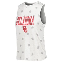 Concepts Sport Crème Oklahoma Sooners Agenda Stars Ensemble de nuit avec débardeur et short