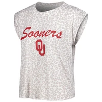 Women's Concepts Sport  Cream Oklahoma Sooners Montana T-Shirt & Shorts Sleep Set