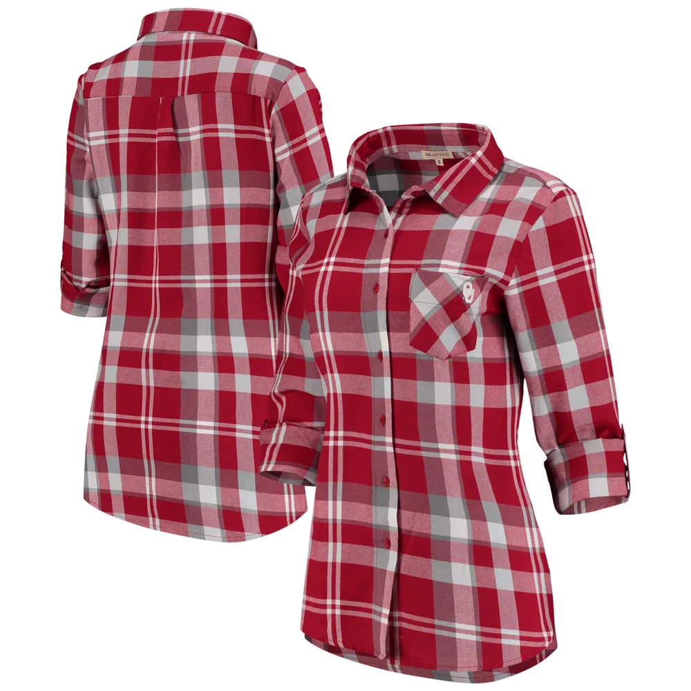 NFL Plaid Button Down Shirts for Women