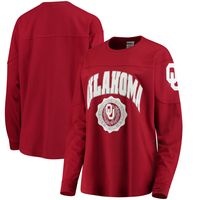 Women's Crimson Oklahoma Sooners Edith Long Sleeve T-Shirt