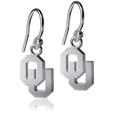 Oklahoma Sooners Dayna Designs Women's Silver Dangle Earrings